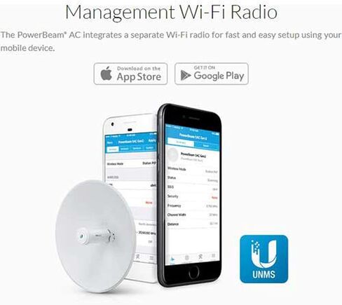 Ubiquiti Networks PowerBeam ac 2.4GHz High-Performance airMAX Bridge with Dedicated Wi-Fi Management in Saudi Arabia