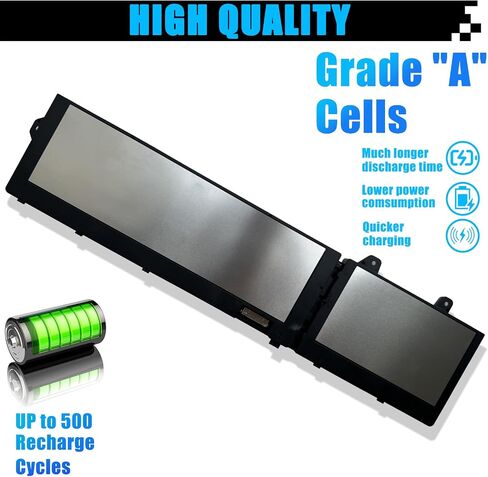 RCVVT Laptop Battery Replacement for Dell Precision 7670 7680 7770 7780 Series Notebook X9FTM T6PFX 451-BCYH 0X26RT X26RT 0NWDC0 NWDC0 11.55V 83Wh 6827mAh in Saudi Arabia