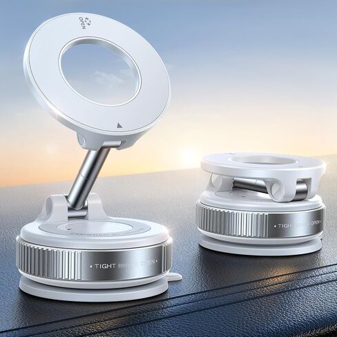 حامل هاتف Joyroom Vacuum Magnetic للسيارة ، وأقوى جبل هاتف كأس شفط ، و 360 درجة قابلة للتعديل Magsafe Mount ، حامل هاتف سيارة قابلة للطي لـ iPhone 16 Pro Max 15 14 13 12 Plus/Android in Kuwait