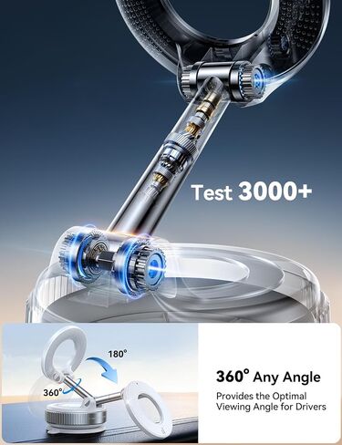 حامل هاتف Joyroom Vacuum Magnetic للسيارة ، وأقوى جبل هاتف كأس شفط ، و 360 درجة قابلة للتعديل Magsafe Mount ، حامل هاتف سيارة قابلة للطي لـ iPhone 16 Pro Max 15 14 13 12 Plus/Android in Kuwait