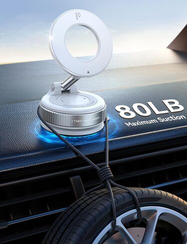 حامل هاتف Joyroom Vacuum Magnetic للسيارة ، وأقوى جبل هاتف كأس شفط ، و 360 درجة قابلة للتعديل Magsafe Mount ، حامل هاتف سيارة قابلة للطي لـ iPhone 16 Pro Max 15 14 13 12 Plus/Android in Kuwait