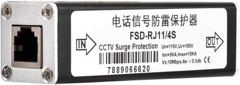 RJ11 Telephone Fax Protector, Lighting Thunder Arrester Device, Audio Telephone Protector Data Single Protector 110V in Saudi Arabia