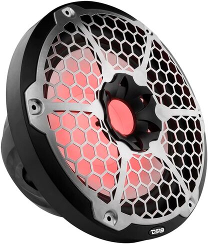 DS18 NXL-12SUB/BK Hydro 12" Marine Audio Subwoofer 700 Watts Max 350 Watts RMS 4 Ohms with Integrated RGB Lights - Weatherproof Bass for All Elements Sound Systems - IP65 Marine Grade - 1 Speaker in Saudi Arabia