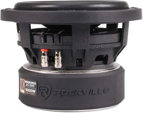 Rockville (2) W65K9D2 6.5" 1000 Watt Car Audio Subwoofers Dual 2-Ohm CEA Subs in Saudi Arabia