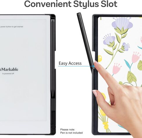 CoBak Case for Remarkable 2 Tablet - Lightweight and Hard Back Shell Protective Book Folio Cover with Built-in Pen Holder - Only for 10.3" 2020 Released (Sage Green) in Kuwait