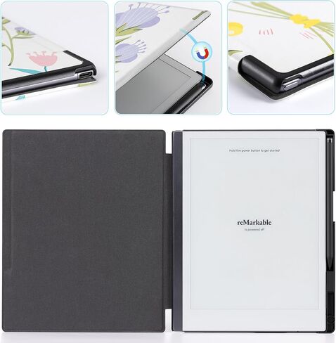 CoBak Case for Remarkable 2 Tablet - Lightweight and Hard Back Shell Protective Book Folio Cover with Built-in Pen Holder - Only for 10.3" 2020 Released (Sage Green) in Kuwait