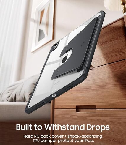 Fintie Magnetic Stand Case for iPad Air 11-inch M3 (2025) / M2 (2024), iPad Air 5th (2022) / 4th Generation (2020) 10.9 Inch, Multi-Angle Viewing Clear Cover with Pencil Holder, Purple in Saudi Arabia