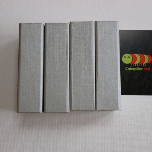 Caterpillar Red 4 x Magnetic USB Presentation Gift Boxes, Silver Grey Color, Flash Drives, Removable Drives, Wedding USB Box, Wedding Presentation Gift Box, Photography, 4, Present Gift in Saudi Arabia