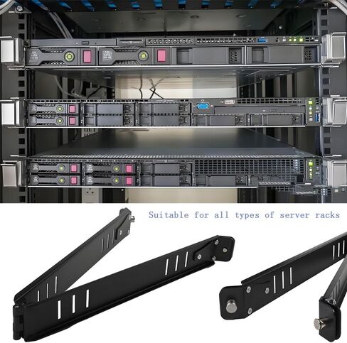 SETUP.EXE أداة تثبيت - تدعم 1000 رطل - حوامل سريعة للوحة التصحيح ، خزانة الكمبيوتر ، الخادم ، رفوف الشبكة وأجهزة الكمبيوتر المحمولة - متوافقة مع قضبان 19 بوصة ومربع وخيوط in Saudi Arabia
