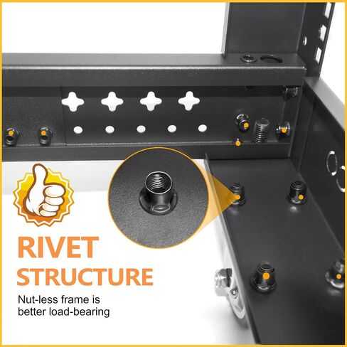 RIVECO 19 "عمق قابلة للتعديل 42U رف خادم 4 رف بعد الحمل مع العجلات الحاملة تدعم ما يصل إلى 1700 رطل لمعدات الشبكات السوداء in Saudi Arabia