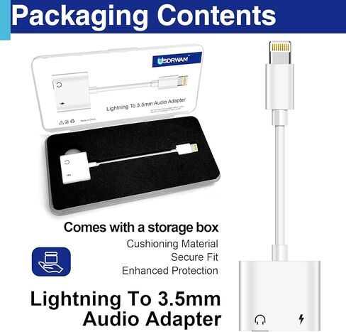 USB C to 3.5 Mm Headphone Jack Adapter for iPhone, Aux Adapter Converter Dongle Audio Cable Compatible with Ipad MacBook iPhone 16/15 Full Model and Samsung Galaxy After S8 Series in Kuwait