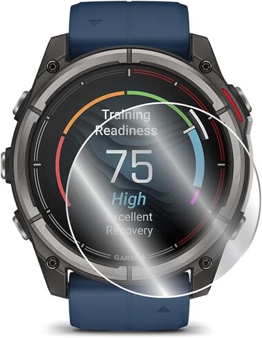 IPG for Garmin quatix® 7X Solar Edition Smartwatch Watch Screen Protector (2 Units) Invisible Ultra HD Clear Film Anti Scratch Guard-Smooth/Self-Healing/Bubble -Free for quatix® 7X Solar in Kuwait