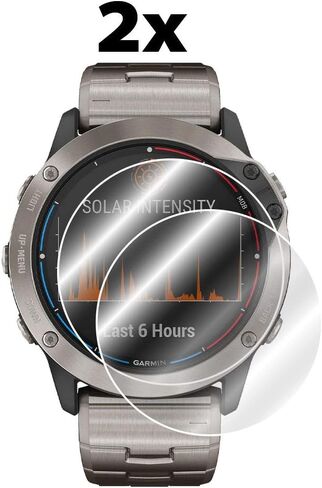 IPG for Garmin quatix® 7X Solar Edition Smartwatch Watch Screen Protector (2 Units) Invisible Ultra HD Clear Film Anti Scratch Guard-Smooth/Self-Healing/Bubble -Free for quatix® 7X Solar in Kuwait