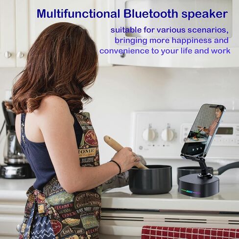 مكبر صوت Bluetooth مع الشحن اللاسلكي والهاتف الخلوي ، وأفضل مكبرات صوت من أجل iPhone/iPad/Samsung Galaxy ، و HD Prounde Sound مثالي للمنزل والخارج ، والهدية الإبداعية (أسود) in Saudi Arabia