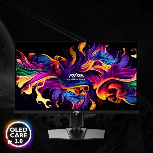 MSI MAG 271QP QD-OLED X28 27 بوصة 2560 × 1440 (QHD) شاشة ألعاب ، 280 هرتز ، المزامنة التكيفية ، جاهزة HDR ، HDMI ، منفذ VGA ، VESA قابل للترك in Kuwait