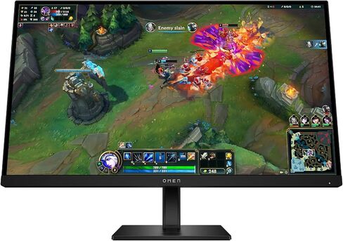 HP OMEN 27 inch QHD 180Hz Gaming Monitor, Quad HD Display (2560 x 1440), IPS Panel Technology, HDR 400, 1ms GtG (with Overdrive), AMD FreeSync Technology, Black, OMEN 27q G2 (2025) in Saudi Arabia