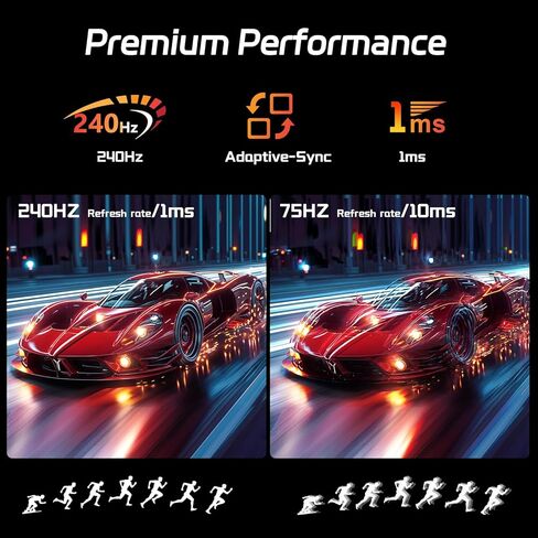 27 بوصة شاشة اللمس شاشة 2K 240Hz QHD 2560X1440 IPS شاشة الكمبيوتر ، HDMI & type C & USB & Displayports ، عرض متعدد اللمسات من 10 نقاط لعمليات الأعمال والألعاب ، بدون إطار ، 240 هرتز ، فيسا in Kuwait