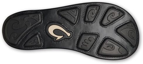 OluKai Hiapo Men's Leather Beach Sandal, Crafted Materials | Non-Marking Sole, Lightweight & Durable, All-Day Comfort & Support in Saudi Arabia