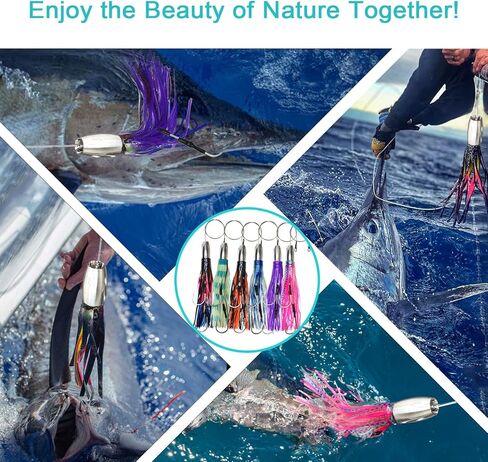 Viketech 12 '15oz مقاوم للصدأ في أعماق البحار الصيد في الأسماك المتجهزة لمارلين التونة Mahi Mahi Wahoo Sailfish Dolphin Saltwater Saltwater Offshor in Kuwait