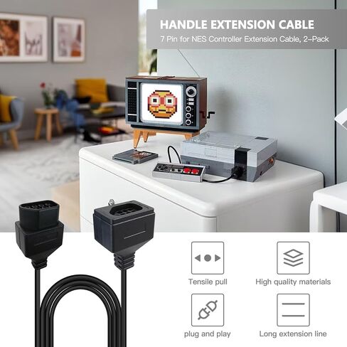 كابلات تمديد yyu 2-pack 6 أقدام لتمديد Nintendo NES in Kuwait