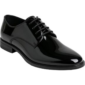 Boys Derby Patent Formal Dress Shoes Lace Up Wedding Prom Footwear in Saudi Arabia