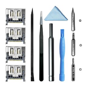HLRAO 4 Pack Replacement HDMI Port for Sony Playstation 5 PS5 Display Socket Interface Jack Connector ,PS5 HDMI Port Replacement with Repair Tool Kit for PS5 Console in Kuwait