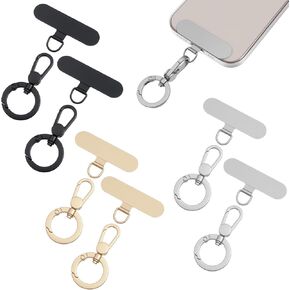 6 PCS TITER Tether Tether ، علامة تبويب "الهاتف المحمول الشامل للهاتف المحمول" مع حلقة زنبركية 360 ، الفضة ، الذهب ، الأسود in Kuwait