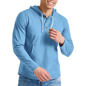 بلوفر بغطاء للرأس للرجال من Hanes Originals، جيرسي ثلاثي المزيج in Kuwait