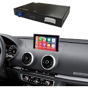 Ninetom Wireless CarPlay Android Auto Retrofit Kit Compatible with 2013-2018 Audi A3/S3, Carplay Module Receiver Box Support Navigation, Maps, Music, Mirroring, Camera in Saudi Arabia