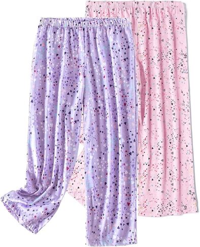 ENJOYNIGHT Women's Capri Pajama Pants Lounge Causal Bottoms Print Sleep Pants in Kuwait