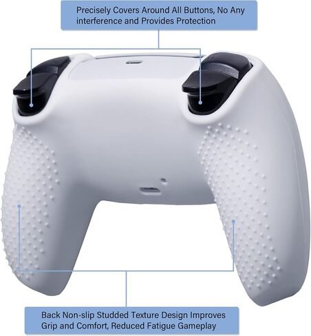 Water Transfer Printing Silicone Thickened Cover Skin Case for PS5 Controller x 1(Witch) with Thumb Grips x 10 in Saudi Arabia