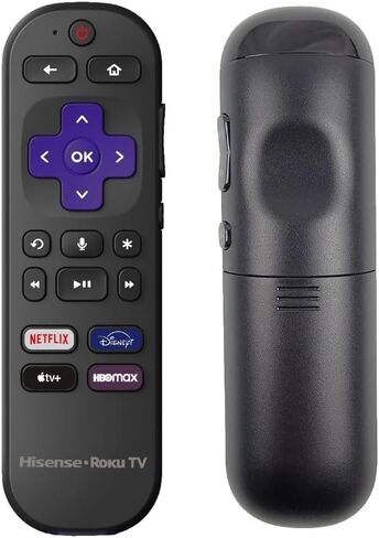 OEM Replacement Voice Remote Control Compatible with All Hisense Roku TV Smart 4K TVs 【Not for Roku Stick and Roku Box】(Netflix/Disney Plus/Apple TV+ / HBO Max) w/Voice Control in Saudi Arabia