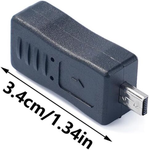 USB Type C Female to MiniUSB 8Pin Male Adapter for Digital Camera Charging and Data Transfer Up to 480Mbps in Saudi Arabia