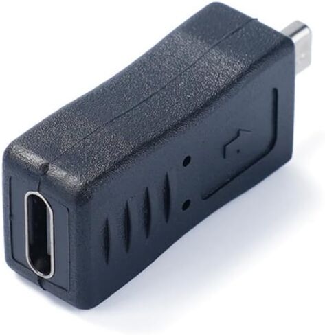 USB Type C Female to MiniUSB 8Pin Male Adapter for Digital Camera Charging and Data Transfer Up to 480Mbps in Saudi Arabia