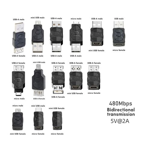 محول USB2.0 محول الذكور موصل محول موصل USB USB لجهاز الكمبيوتر اللوحي كمبيوتر Mobilephones in Kuwait