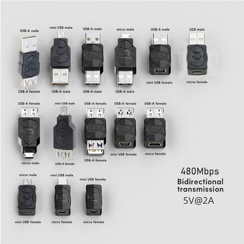 محول USB2.0 محول الذكور موصل محول موصل USB USB لجهاز الكمبيوتر اللوحي كمبيوتر Mobilephones in Kuwait
