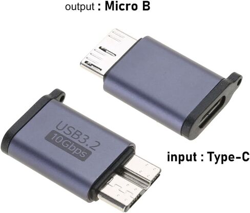 USB Type C Female to MicroB Male Adapter Type C USB Male to MicroB Adapter Connector for Hard Disk Phone in Saudi Arabia