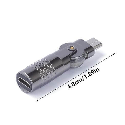 USB أنثى إلى محول الذكور 90DEGRee شحن وموافقة على محول الشحن ومزامنة البيانات لأقراص الهواتف الذكية والمزيد in Kuwait