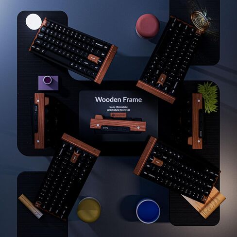 Keychron K6 HE 65% Wireless Mechanical Keyboard, 2.4GHz & Bluetooth, Gateron Double-Rail Magnetic Switch, Shine-Through PBT Keycaps, Aluminum Frame, Compatible with Windows/Mac – Black in Saudi Arabia