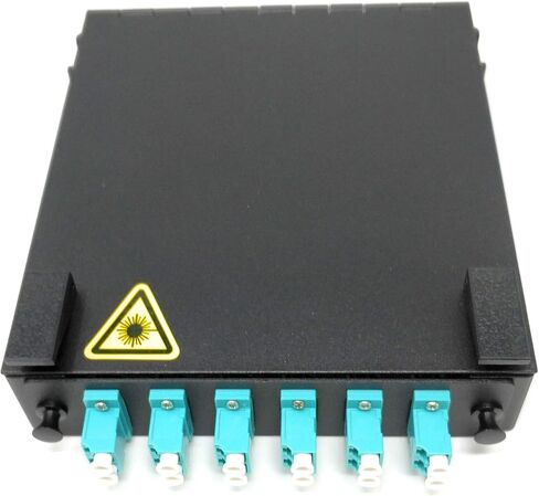 Ultra Spec Cables حاوية ألياف الحائط مع وحدة الربط وتحميلها 6 Port LC-UPC OM3 Multimode Duplex LGX لوحة in Kuwait