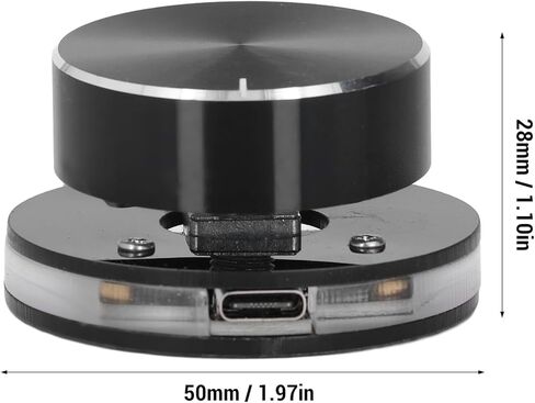 Sanpyl USB Volume Control Knob, PC Computer Speaker Volume Control Audio External Volume Control Knob with RGB Light, Volume Controller for Android in Saudi Arabia