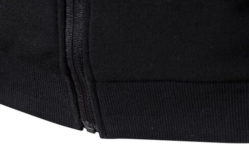 ZOEOWN Men's Sports Casual Full Zipper Long-Sleeved Hooded Sweater with Pockets Jogging Track and Filed Gym Training Hoodie Dark Gray in Saudi Arabia