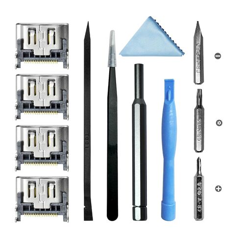 HLRAO 4 Pack Replacement HDMI Port for Sony Playstation 5 PS5 Display Socket Interface Jack Connector ,PS5 HDMI Port Replacement with Repair Tool Kit for PS5 Console in Kuwait