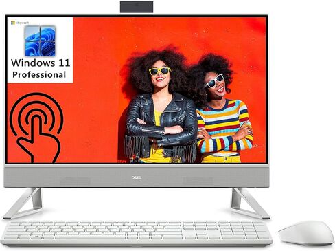 Dell [Windows 11 Pro] Inspiron 5400 24 Business All-in-One Desktop, 23.8" FHD Touchscreen, Intel Quad-Core i5-1135G7 (Beat i7-1065G7), 12GB DDR4 RAM, 256GB PCIe SSD + 1TB HDD, WiFi 6, Bluetooth 5.1 in Saudi Arabia
