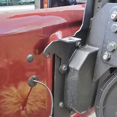 بالنسبة إلى Wrangler JL CB Radio Antenna Houder Mount Bracket متوافق مع 2018 2019 2020 2021 2022 2023 2024 2025 Jeep Wrangler JL JLU ، Houdernna Holder Stand Stand Carbon Steel (2/4 Doors) in Saudi Arabia