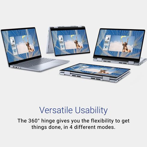 Dell Inspiron 14 2-in-1 Laptop for Business, 14" FHD+ Touchscreen, Intel Processor Core 7 150U, 32 GB DDR5 RAM, 1 TB SSD, Intel Graphics, SD Card, WiFi, Windows 11 Pro & MS Office Lifetime License in Saudi Arabia