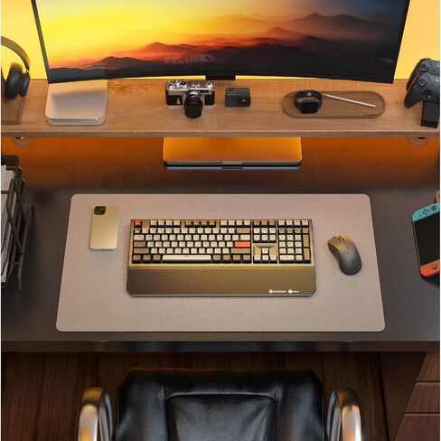 Hexgears X5 Mechanical Gaming Keyboard 108 Keys, Kailh Box Rose Red Switch Wired/Wireless 2.4G Dual Mode with White LED Backlit and Ergonomic Wrist Rest in Kuwait