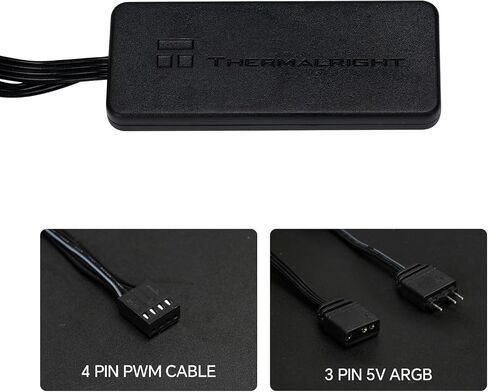 Thermalright TL-M12Q Modular Fan Connectors, Cable Adapters (Black) in Saudi Arabia