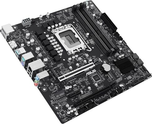 ASUS PRO B860M-CT-CSM Intel® B860 (LGA 1851) mATX Motherboard, PCIe 5.0, DDR5, 2X M.2, Intel® 1G LAN, 2X DP, HDMI, USB Type-C®, TPM IC onboard with Enhanced Security, Reliability and Manageability in Saudi Arabia