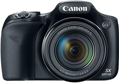 Canon PowerShot SX520 16Digital Camera مع تصغير صورة بصري 42x مع LCD 3 بوصة (أسود) in Kuwait